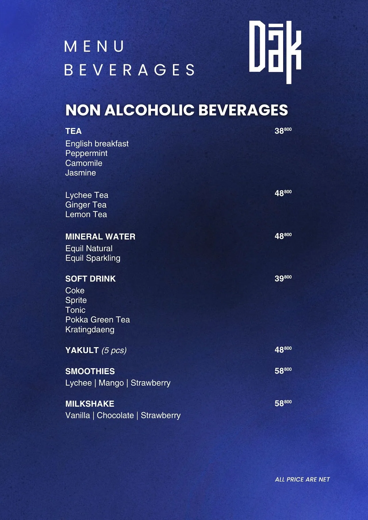 DAK Social Club menu 35