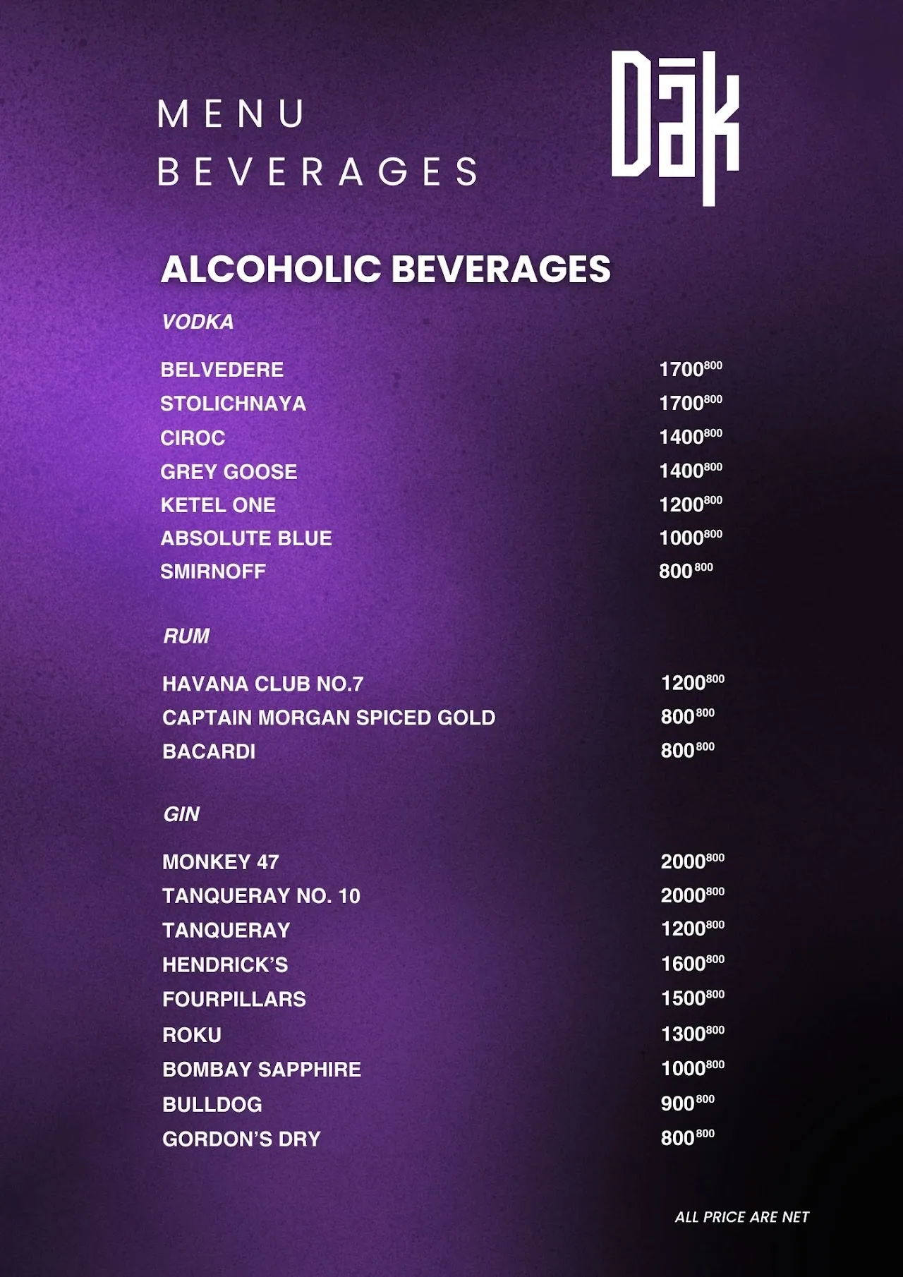 DAK Social Club menu 44