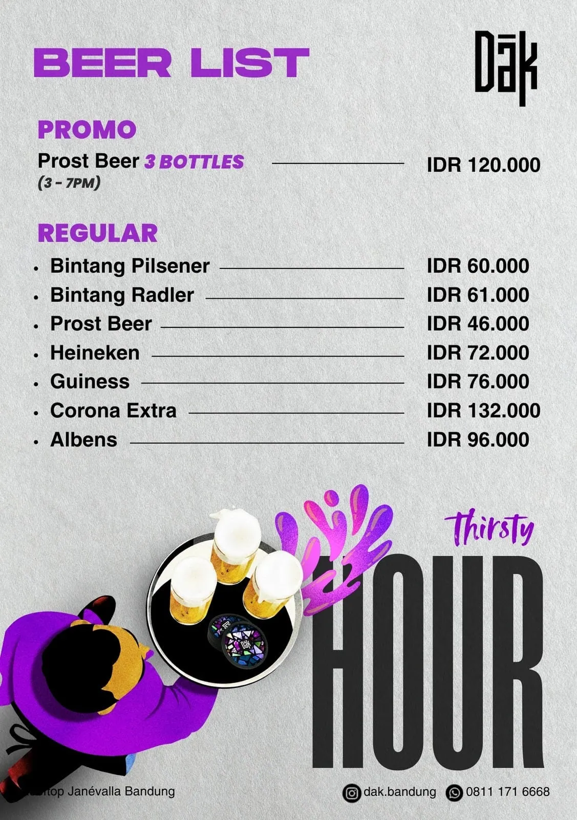 DAK Social Club menu 5