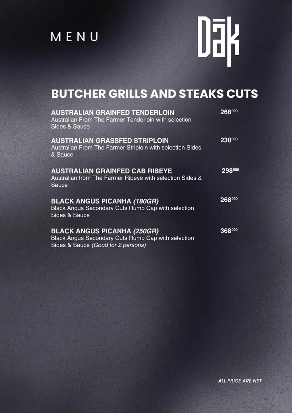 DAK Social Club menu 21