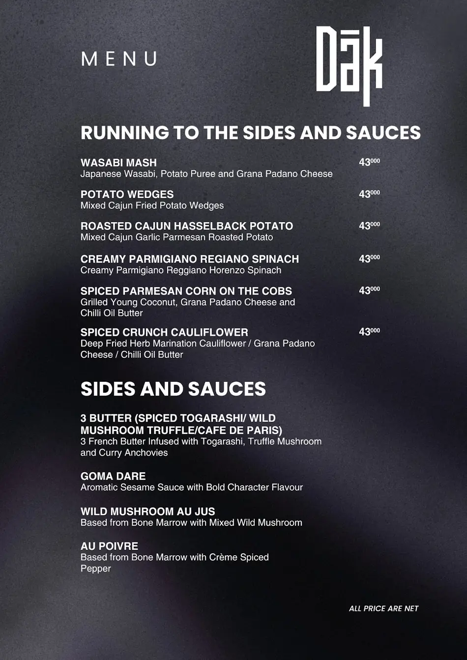 DAK Social Club menu 22
