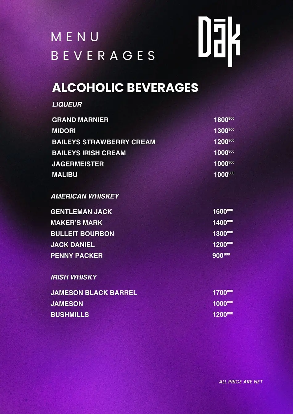 DAK Social Club menu 32