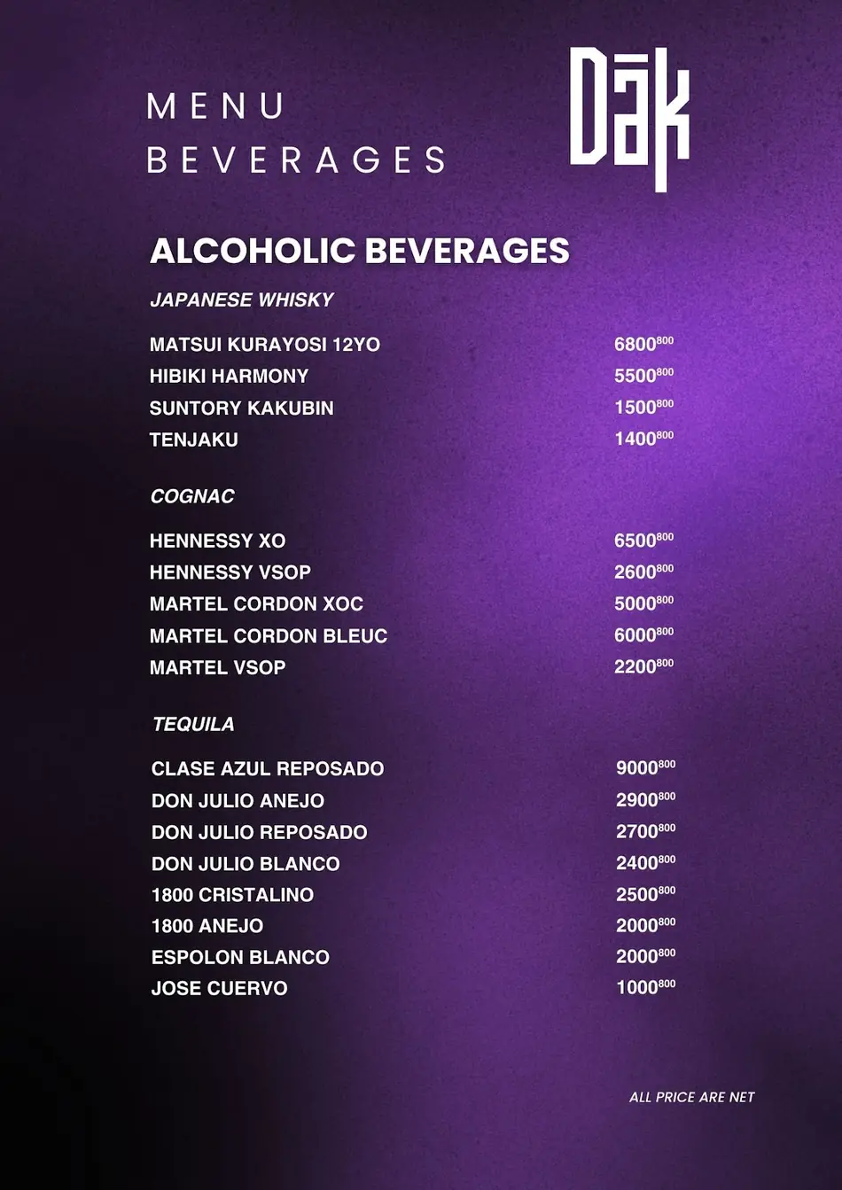 DAK Social Club menu 34