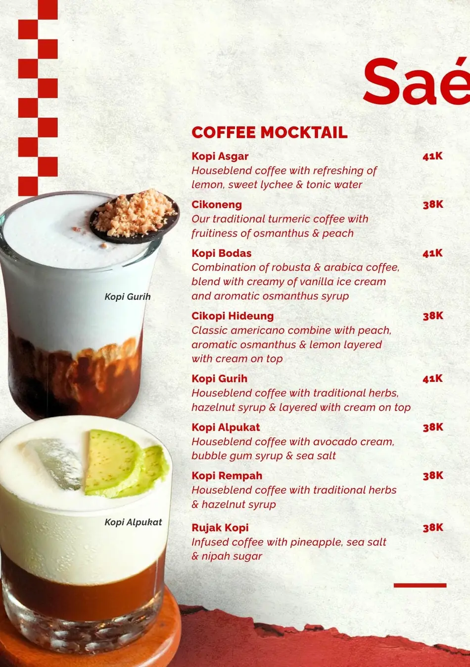 Saé 24H menu 21