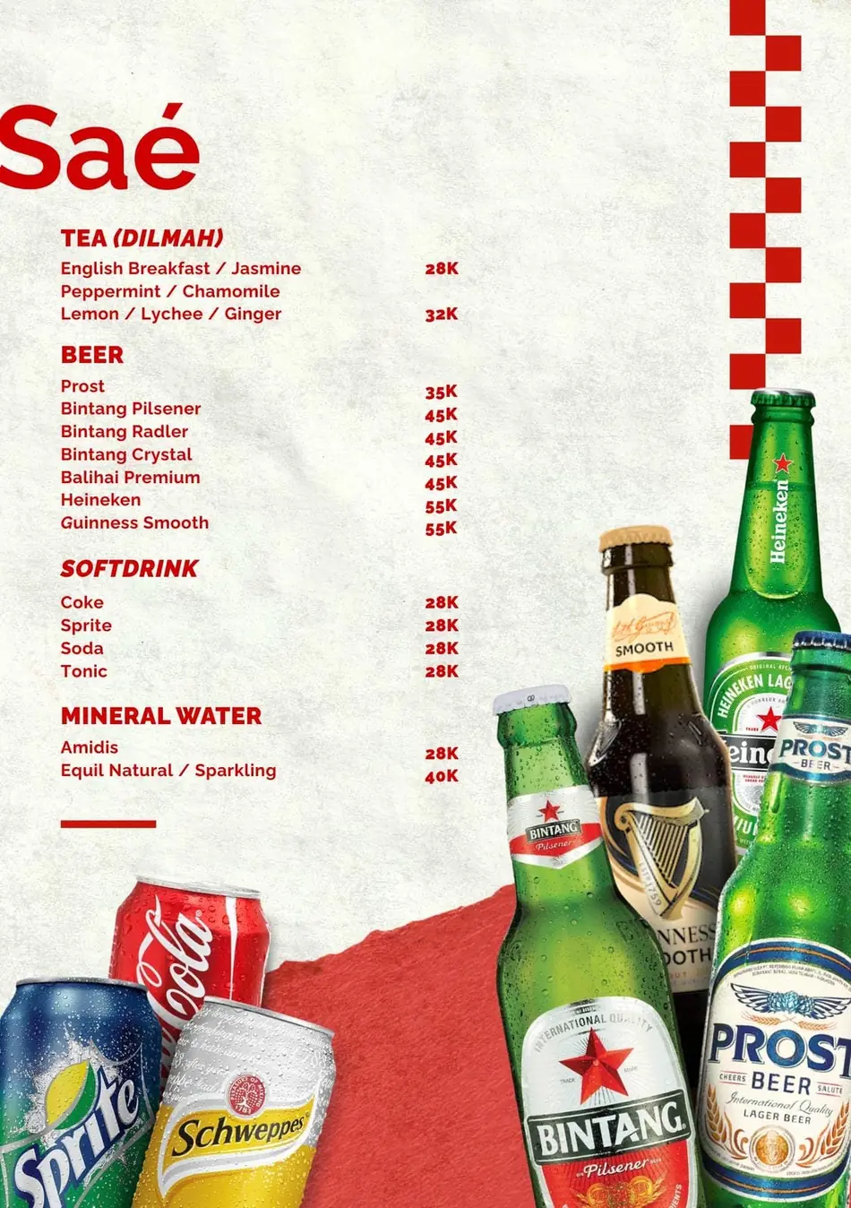 Saé 24H menu 25